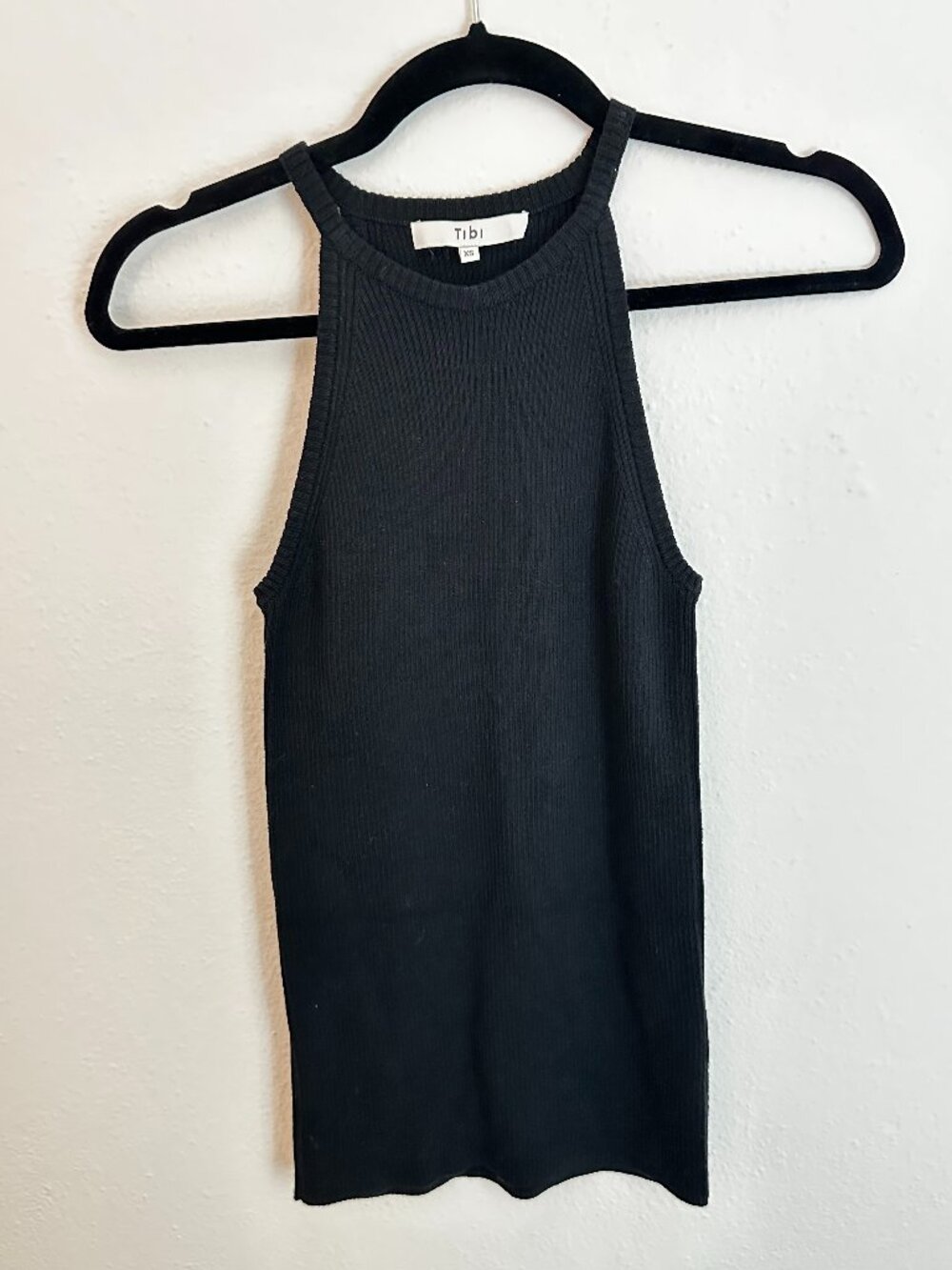 Tibi Knit Halter Tank Top